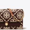 Borsa a tracolla con monogramma T Monogram in rilievo a contrasto