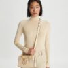 Borsa a tracolla con patta piccola Miller Basket-Weave