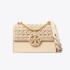 Borsa a tracolla con patta piccola Miller Basket-Weave