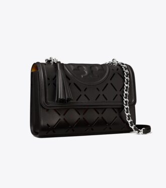 Borsa a tracolla convertibile Fleming Diamond Perforated