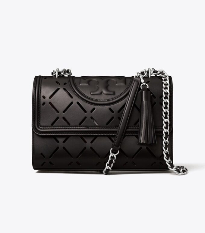 Borsa a tracolla convertibile Fleming Diamond Perforated Borsa a tracolla convertibile Fleming Diamond Perforated
