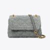 Borsa a tracolla convertibile piccola Fleming in bouclé morbido