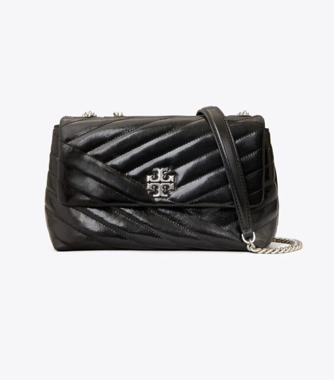 Borsa a tracolla convertibile piccola Kira Chevron Textured Borsa a tracolla convertibile piccola Kira Chevron Textured