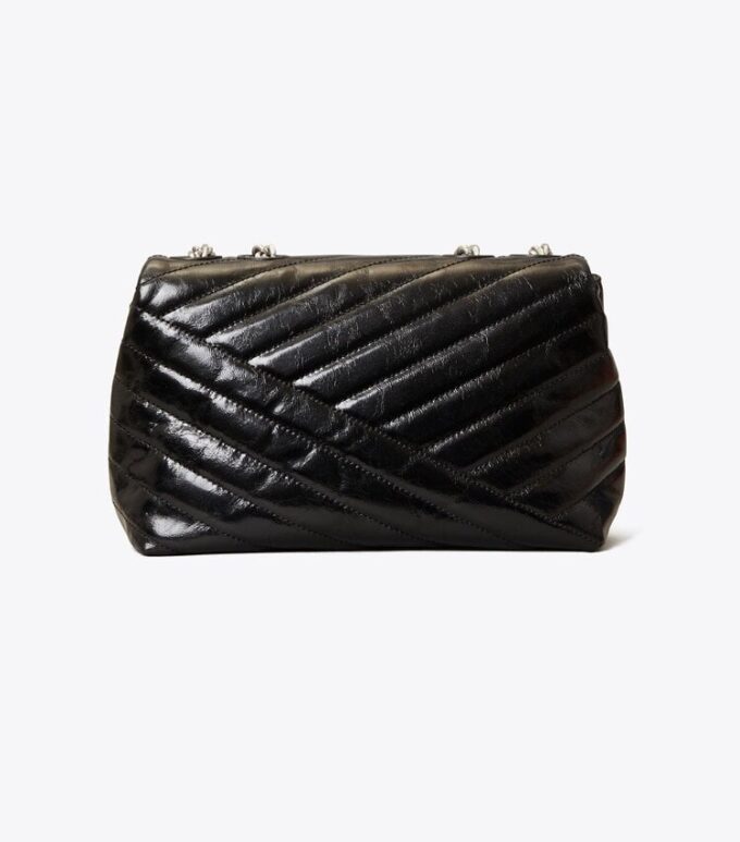 Borsa a tracolla convertibile piccola Kira Chevron Textured Borsa a tracolla convertibile piccola Kira Chevron Textured