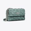 Borsa a tracolla convertibile piccola Kira Chevron Woven