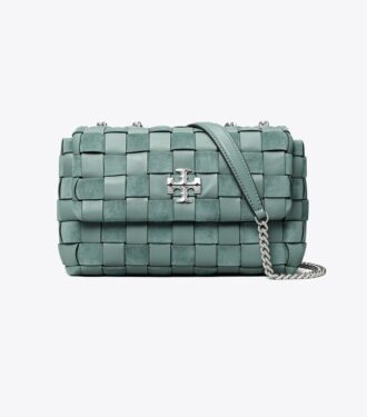 Borsa a tracolla convertibile piccola Kira Chevron Woven