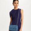 Borsa a tracolla convertibile Small Fleming in morbido denim Borsa a tracolla convertibile Small Fleming in morbido denim