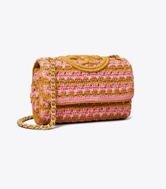 Borsa a tracolla convertibile Small Fleming Soft Crochet