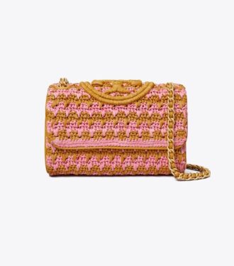 Borsa a tracolla convertibile Small Fleming Soft Crochet