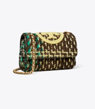 Borsa a tracolla convertibile Small Fleming Soft Tweed