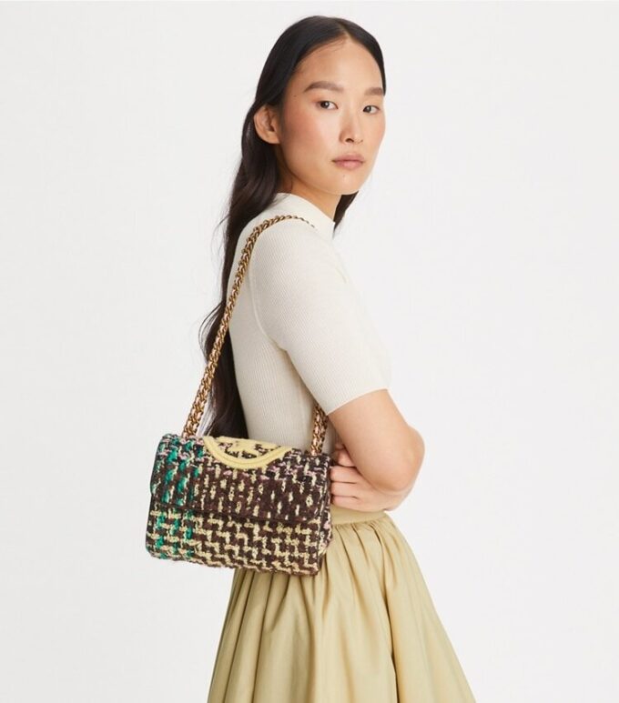 Borsa a tracolla convertibile Small Fleming Soft Tweed Borsa a tracolla convertibile Small Fleming Soft Tweed