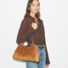 Borsa a tracolla Eleanor in pelle scamosciata Borsa a tracolla Eleanor in pelle scamosciata