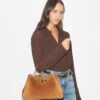 Borsa a tracolla Eleanor in pelle scamosciata Borsa a tracolla Eleanor in pelle scamosciata