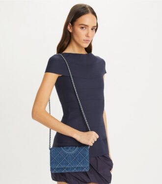 Borsa a tracolla Fleming Denim