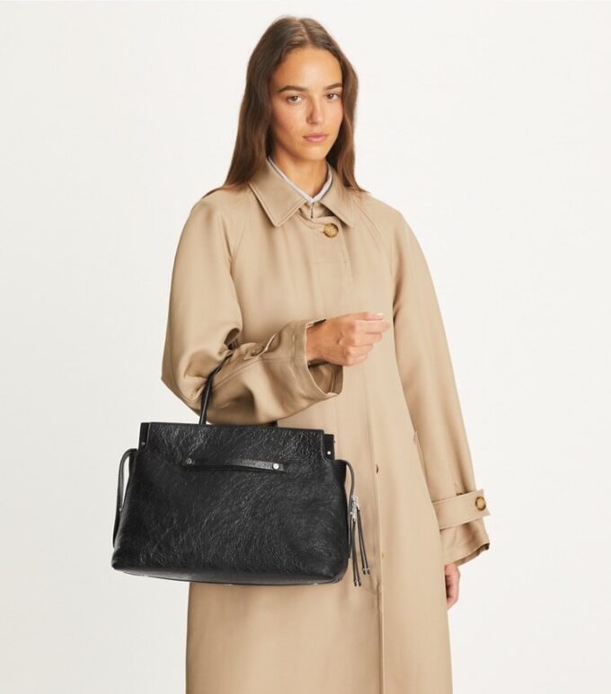 Borsa a tracolla grande Mercer Distressed