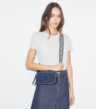 Borsa a tracolla in denim Mini Miller