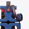 Borsa a tracolla in feltro con logo ritagliato