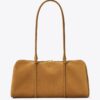 Borsa a tracolla in pelle scamosciata color Marshmallow Borsa a tracolla in pelle scamosciata color Marshmallow