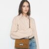 Borsa a tracolla in pelle scamosciata con monogramma T Monogram Borsa a tracolla in pelle scamosciata con monogramma T Monogram