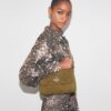 Borsa a tracolla in pelle scamosciata trapuntata Kira Diamond