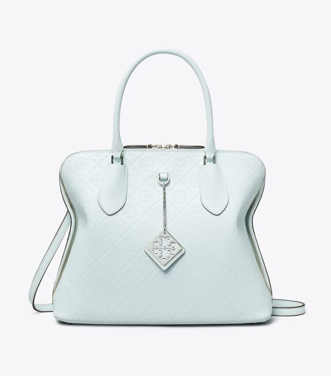 Borsa a tracolla in pelle T Monogram Borsa a tracolla in pelle T Monogram