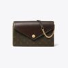 Borsa a tracolla in tela rivestita con monogramma T Monogram