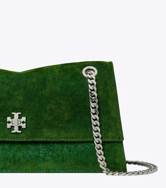 Borsa a tracolla Kira Turnlock Flocked Borsa a tracolla Kira Turnlock Flocked
