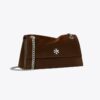 Borsa a tracolla Kira Turnlock in pelle scamosciata Borsa a tracolla Kira Turnlock in pelle scamosciata
