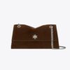 Borsa a tracolla Kira Turnlock in pelle scamosciata Borsa a tracolla Kira Turnlock in pelle scamosciata