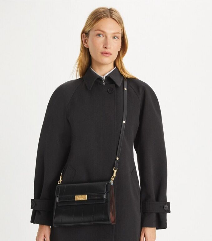 Borsa a tracolla Lee Radziwill con stampa cocco Borsa a tracolla Lee Radziwill con stampa cocco