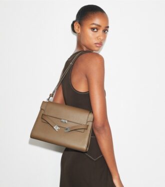 Borsa a tracolla Lee Radziwill in pelle martellata
