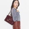 Borsa a tracolla Lee Radziwill in pelle martellata Borsa a tracolla Lee Radziwill in pelle martellata