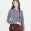 Borsa a tracolla Lee Radziwill in pelle martellata Borsa a tracolla Lee Radziwill in pelle martellata
