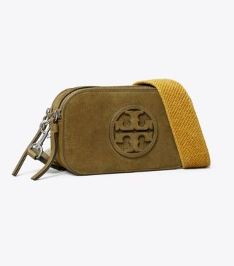 Borsa a tracolla Miller Mini in pelle scamosciata