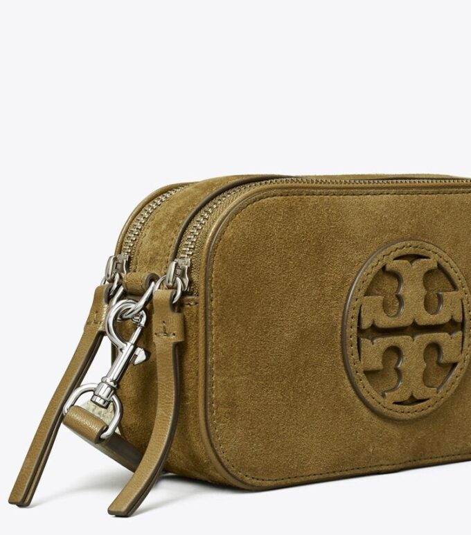 Borsa a tracolla Miller Mini in pelle scamosciata