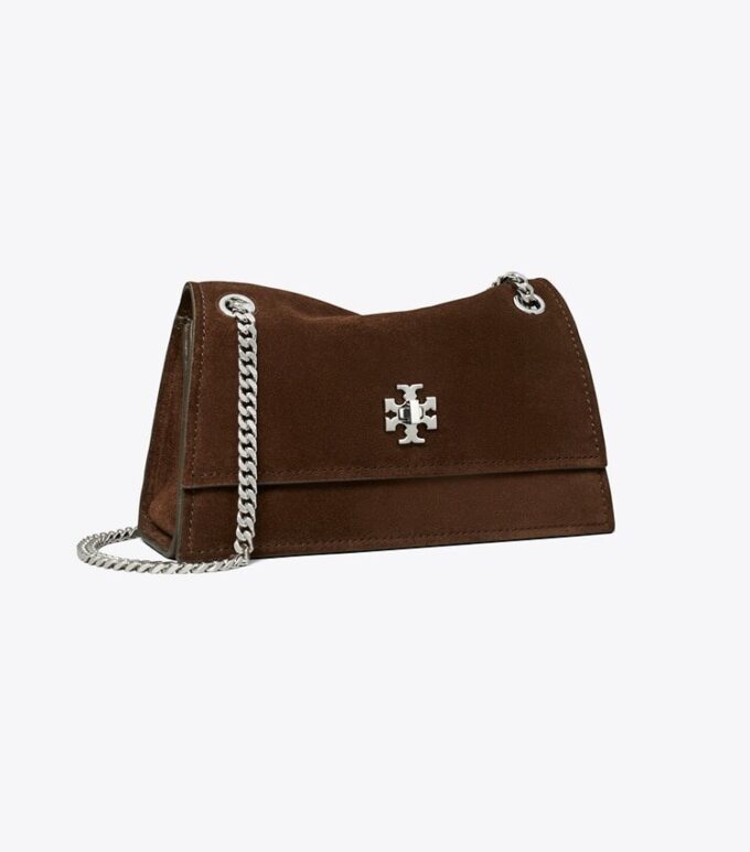 Borsa a tracolla Mini Kira Turnlock in pelle scamosciata Borsa a tracolla Mini Kira Turnlock in pelle scamosciata