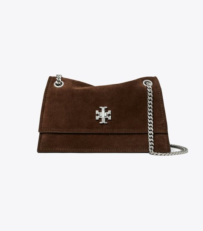 Borsa a tracolla Mini Kira Turnlock in pelle scamosciata Borsa a tracolla Mini Kira Turnlock in pelle scamosciata