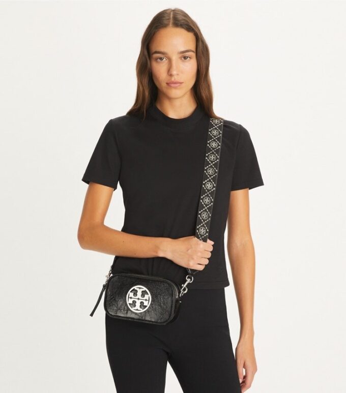 Borsa a tracolla Mini Miller Crinkle