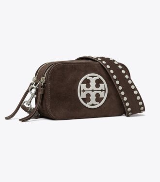 Borsa a tracolla Mini Miller in pelle scamosciata