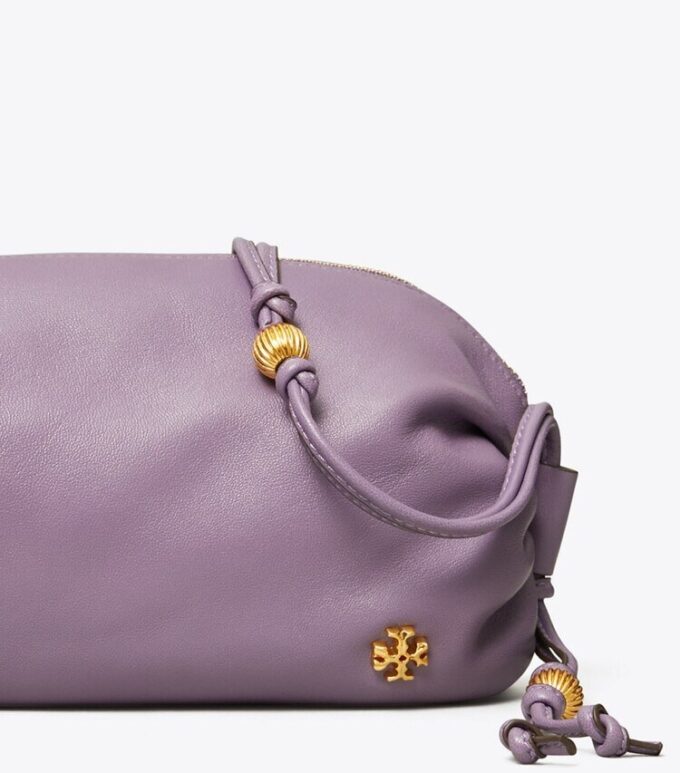 Borsa a tracolla mini morbida con cinturino di perline Borsa a tracolla mini morbida con cinturino di perline