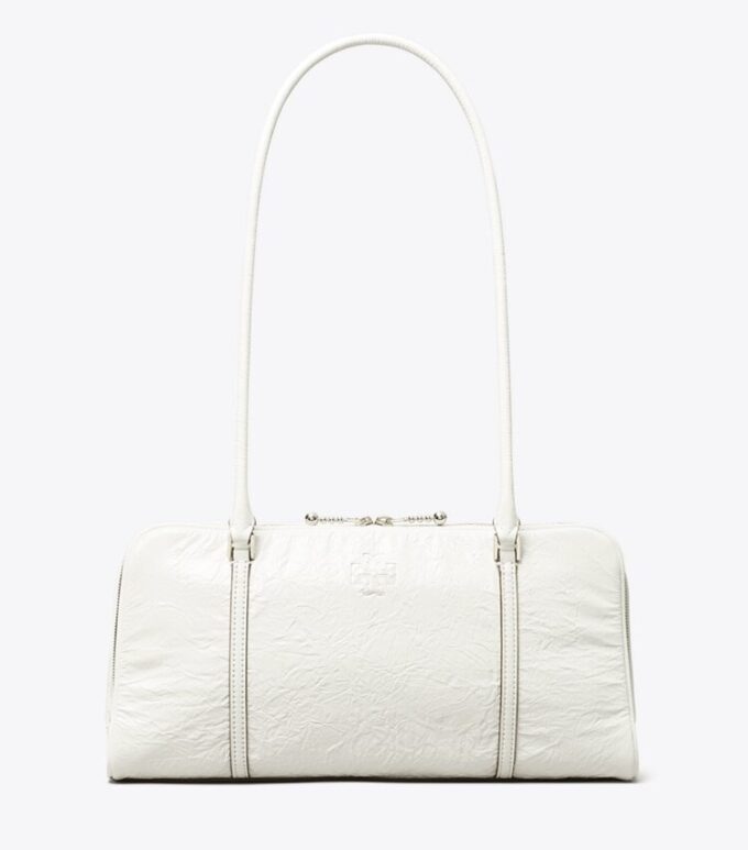Borsa a tracolla piccola in pelle Marshmallow Borsa a tracolla piccola in pelle Marshmallow