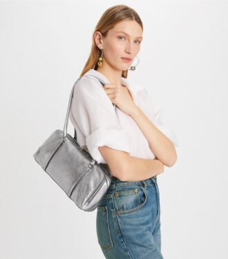 Borsa a tracolla piccola Metallic Marshmallow