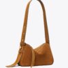 Borsa a tracolla piccola Romy in pelle scamosciata Borsa a tracolla piccola Romy in pelle scamosciata