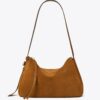 Borsa a tracolla Romy in pelle scamosciata