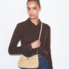 Borsa a tracolla Romy in pelle scamosciata con chiusura a zip Borsa a tracolla Romy in pelle scamosciata con chiusura a zip