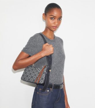 Borsa a tracolla Romy piccola con T Monogram