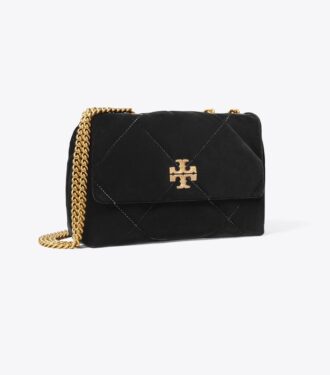 Borsa a tracolla Small Kira Diamond Quilt Velvet Pavé