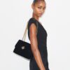 Borsa a tracolla Small Kira Diamond Quilt Velvet Pavé Borsa a tracolla Small Kira Diamond Quilt Velvet Pavé