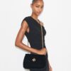 Borsa a tracolla Small Kira Diamond Quilt Velvet Pavé Borsa a tracolla Small Kira Diamond Quilt Velvet Pavé