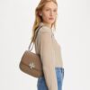 Borsa a tracolla sottile Eleanor Pebbled